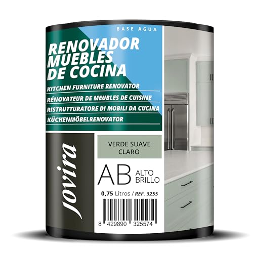 JOVIRA PINTURAS renovadora para Muebles de Cocina acabado Alto Brillo al agua. Especial para renovar