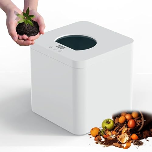 Odourless Electric Kitchen Composter, Large Capacity 3.3L Size, Rapid Composting 3-8H, Auto-Clean Cycle, Turn Food Waste Into Pre-Compost for Gardens