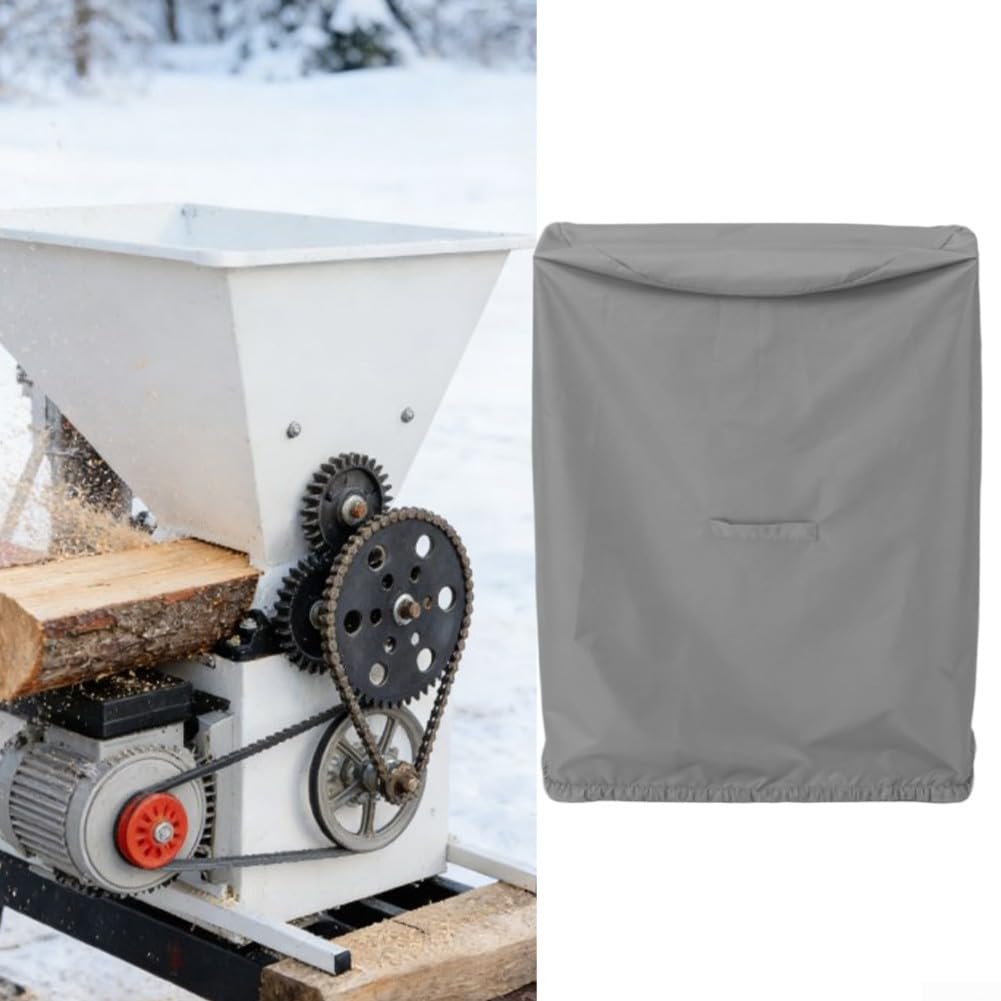 Housse en tissu Oxford imperméable pour fendeuse de bois, 85 x 85 x 110 cm, protection contre la poussière, les intempéries, gris