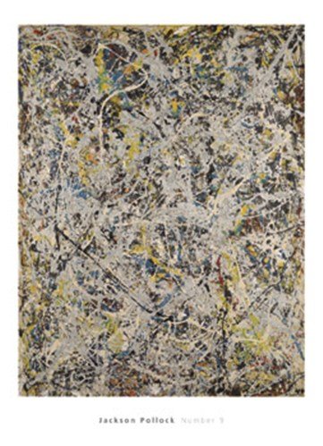 【額装済】Pollock『Number 9, 1949』抽象画 アートポスター Amazon.com: Number 9, 1949 by Jackson Pollock 30