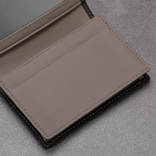 Image of HISCOW Business Card Holder with Large Compartment - Full Grain Leather