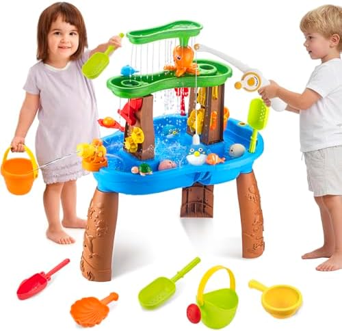 Water Table for Toddlers 3-5 Outdoor Toys for Kids Ages 4-8