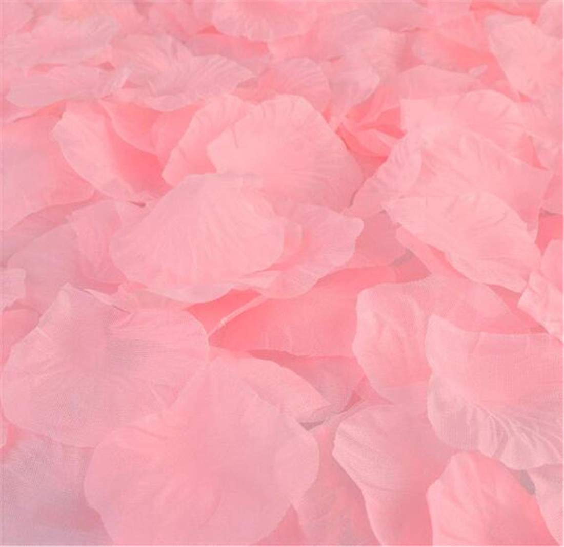 1000 Petali Di Rosa Artificiali In Seta – Verde E Bianco – Decorazione Matrimonio E Feste