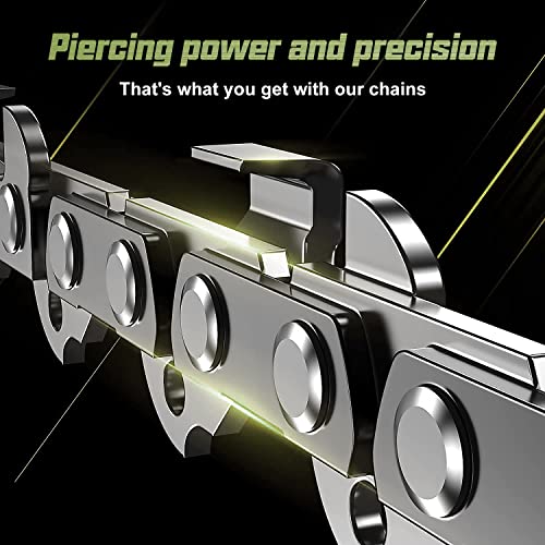 6 Inch Chainsaw Chain Replacement, Zeeksaw 6-Inch Replacement Chain Saw Chain, Guide Saw Chain For All 6-Inch Mini Chainsaws, For 6" Guide Bar, 37 Drive, 1/4" Low Profile, 043" Gauge (Only 2*Chains) #TOP1