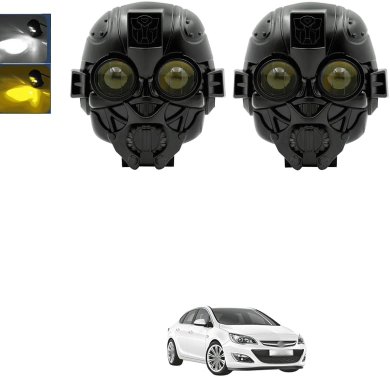 LOVMOTO Universal for car and bike Fog Light Mini Lens Headlight Full Metal Led Fog Spot Light White Yellow MINI Driving Lights_2PC_ Comfortable With Ar-tra