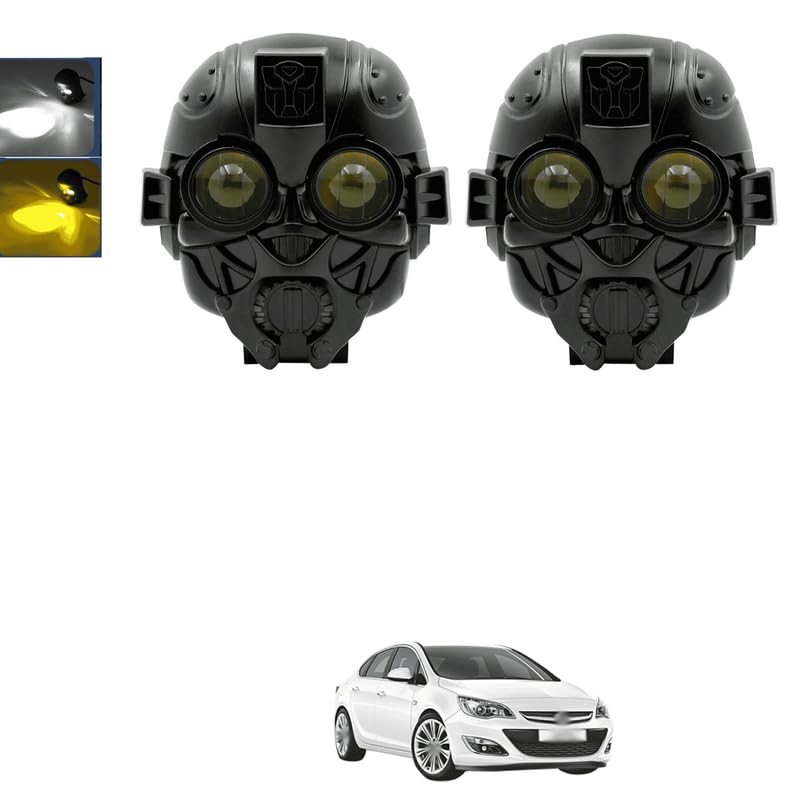 LOVMOTO Universal for car and bike Fog Light Mini Lens Headlight Full Metal Led Fog Spot Light White Yellow MINI Driving Lights_2PC_ Comfortable With Ar-tra