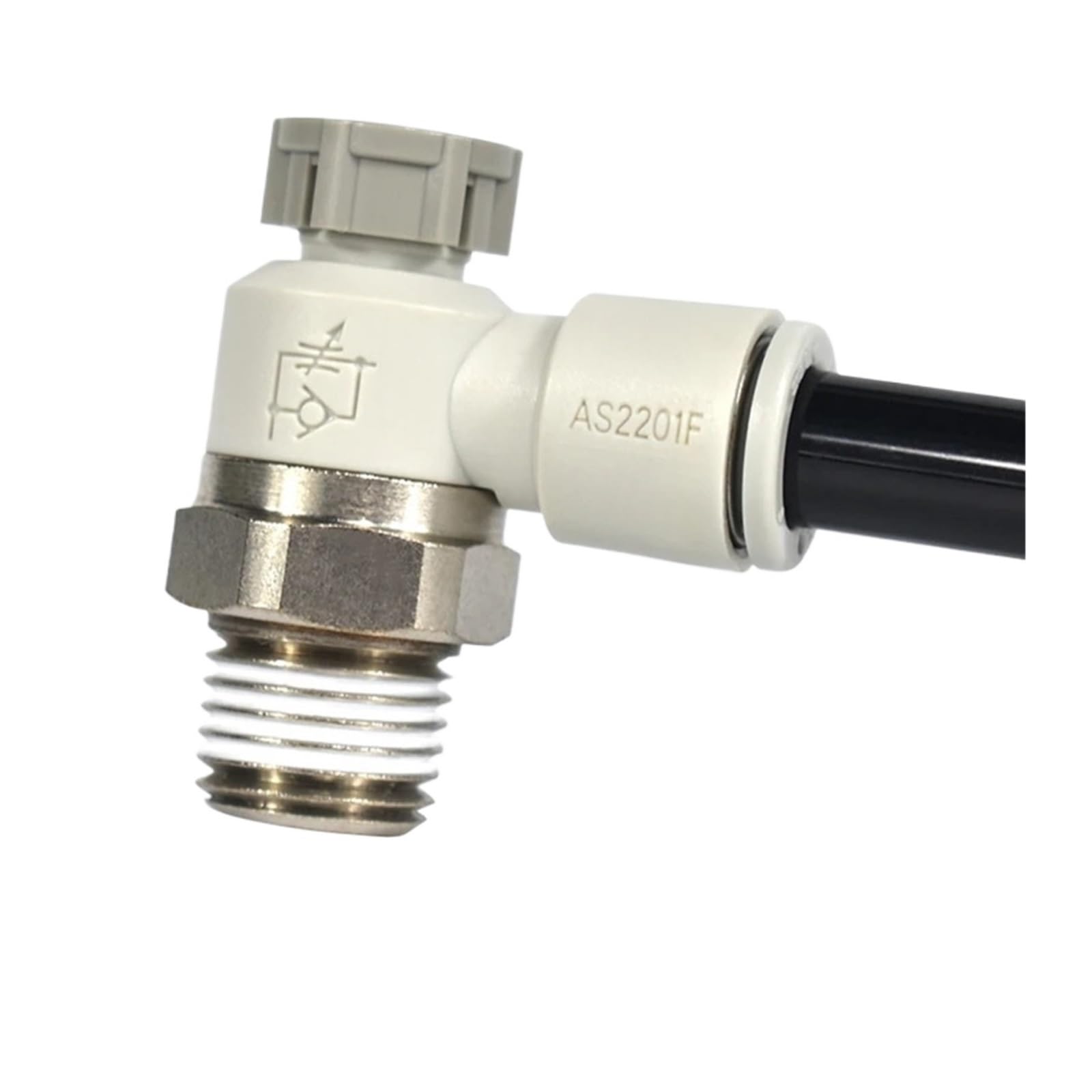 Régulateur de vitesse AS1201F pneumatique 4-10mm raccord une touche