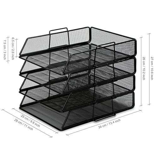 Bannette de bureau superposable pour un espace de télétravail ordonné - 3