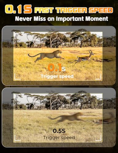 CamZeste Wildkamera mit Handyübertragung App, 84MP 4K WLAN Wildkamera mit 8 AA-Batterien, 130 ° Weitwinkel Wildtierkamera mit Bewegungsmelder Nachtsicht, 32GB Speicherkarte, IP66 Wasserdicht