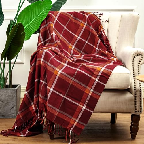LALIFIT Super Soft Vintage Plaid Fluffy Throw...