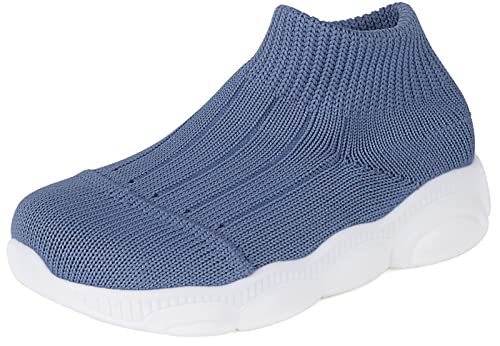Baby Shoes Boy Girl Infant Walking Shoes Breathable Elastic Baby Sock Toddler Girl Slipper Outdoor Sneakers Non Slip Sole,Blue