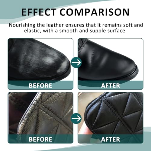 unillea Leder Reparatur Set Schwarz, Flüssigleder Lederfarbe, Lederpflege Für Glattleder, Ledercreme Für Sofa Autositz Motorradjacke, Kratzer Reparatur, Flüssigleder Schwarz, Kunstleder Reparatur Set
