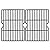 Hongso PCF162 Porcelain Coated Cast Iron Cooking Grid Grate Replacement for Grill Master 720-0737, Grill Chef, Nexgrill Gas Grill, Set of 2 (17 1/8 x 24 7/8 inches)