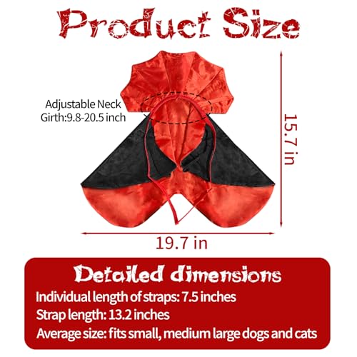 Halloween Dog Cat Vampire Costume Accessories, Pet Costumes - Image 2