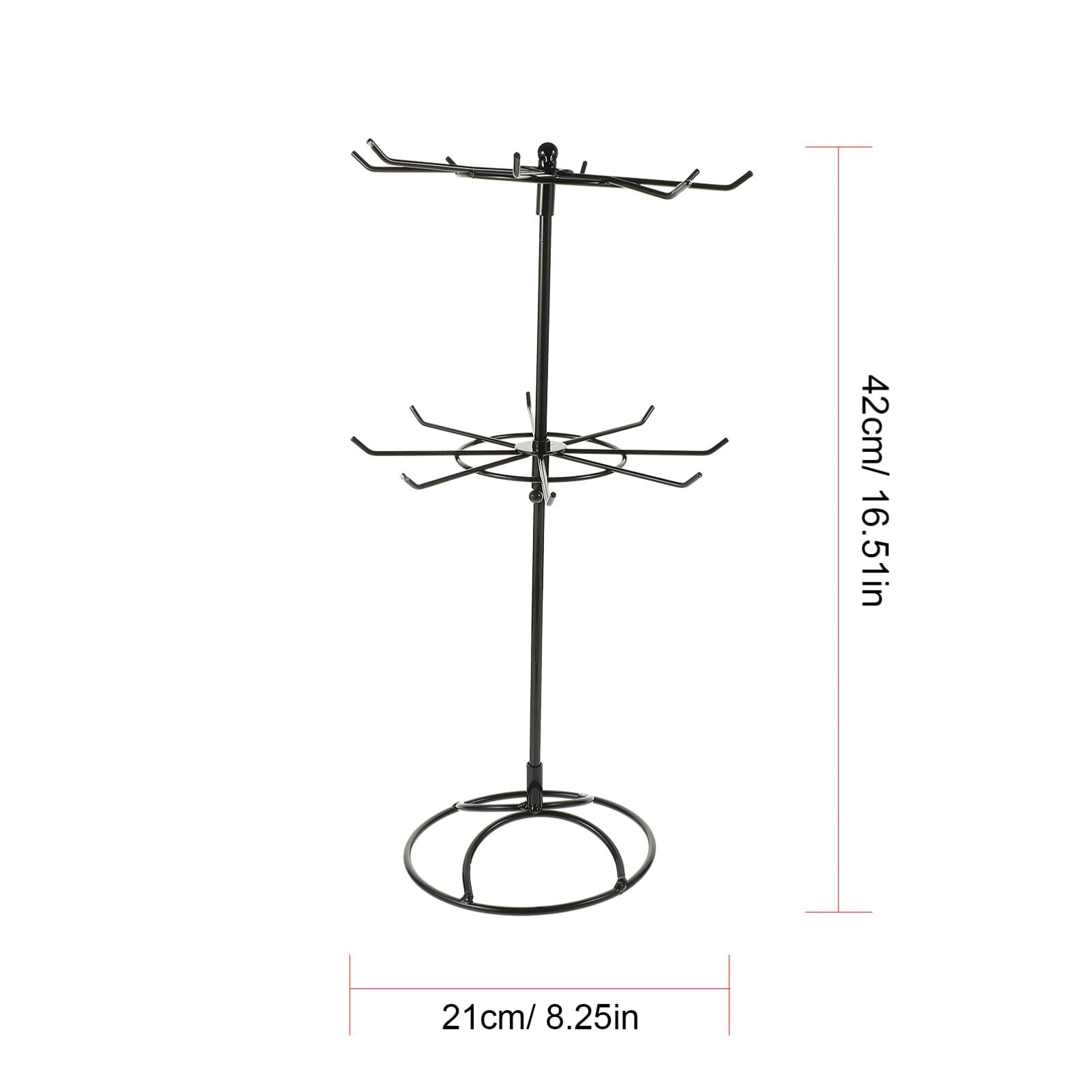 penobon Rotatif Porte Bijoux Femme, Plastique 2 en 1 Support Arbre