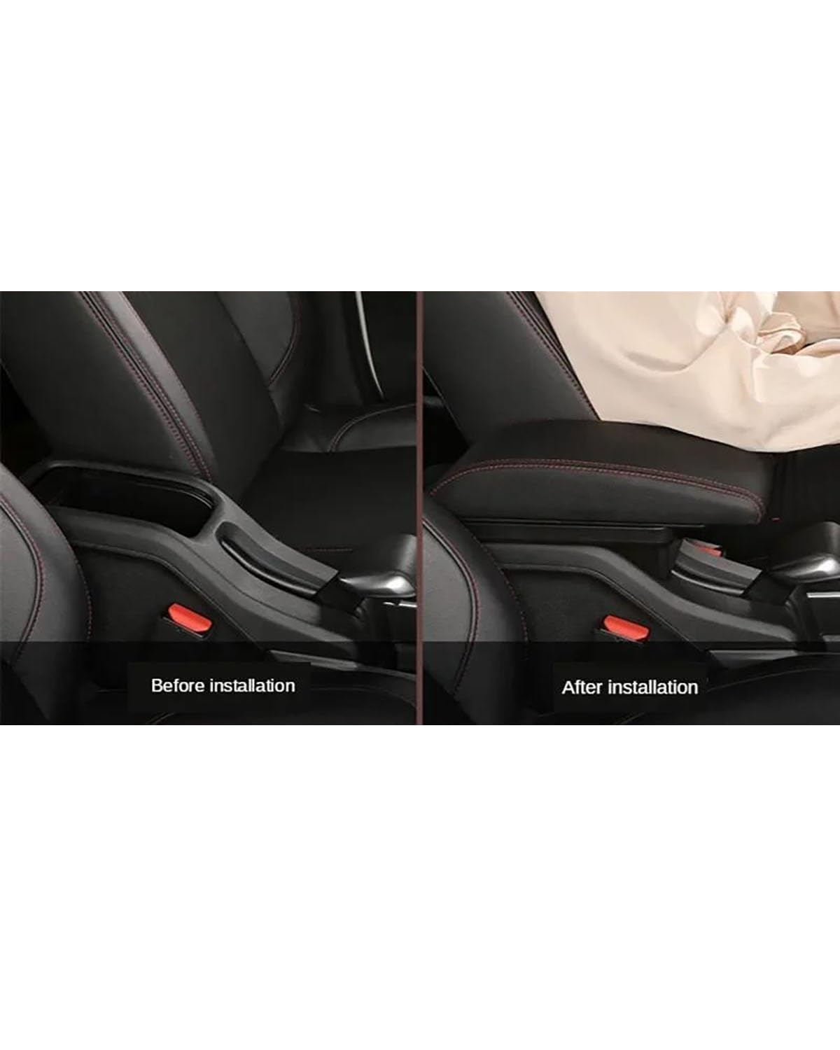 Bracciolo Auto Per Peugeot 2008 2012 2013 2014 2015 2016 2017 2018 Box Bracciolo Parti Retrofit Dettagli Interni Box Portaoggetti Centrale Accessori Auto Scatola Bracciolo(A Black white 3USB)
