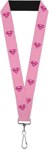 Hebilla Abajo Cordón-1.0"-Superman Shield Rosa