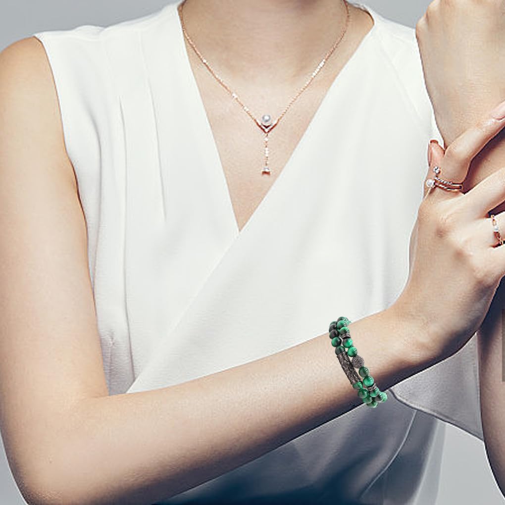 20 Set di Bracciale alla Moda da 2 Pezzi per Donna Bracciale Fatto a Mano per Un Look per Unico Bracciale Fatto a Mano in Rame Regali di Lusso per Uomo 4