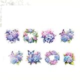 1 Roll of Plant Flower Sea Flower PET Tape Stickers, Hand Account Material Stickers Tape, Notebook, Diary DIY Material Decoration, 2m Long and 5cm Wide – Style7