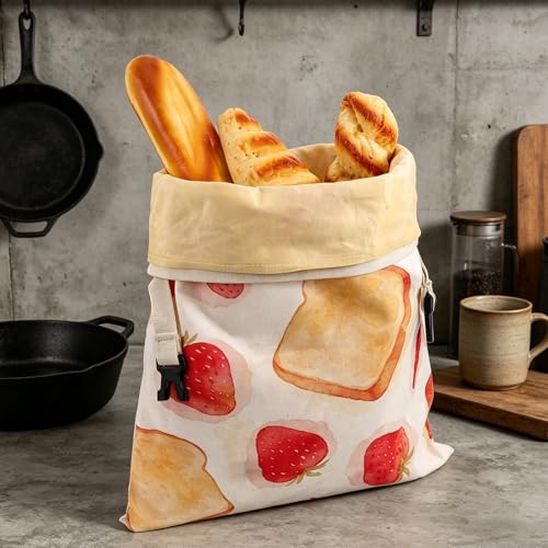 Bolsa de pan de cera de abeja Gatuida con diseño desmontable de algodón 6