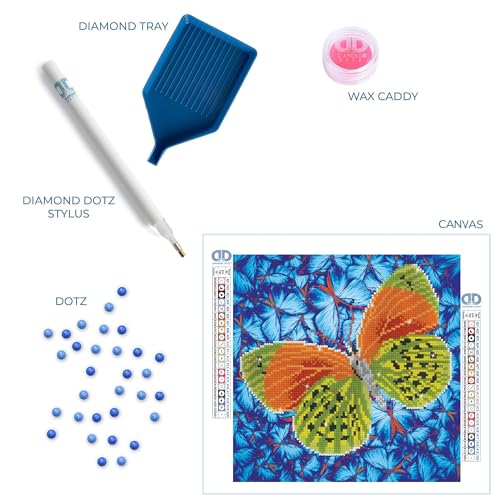 Kit de peinture au diamant Diamond Dotz Flutter by Earth 12x12 cm - 6