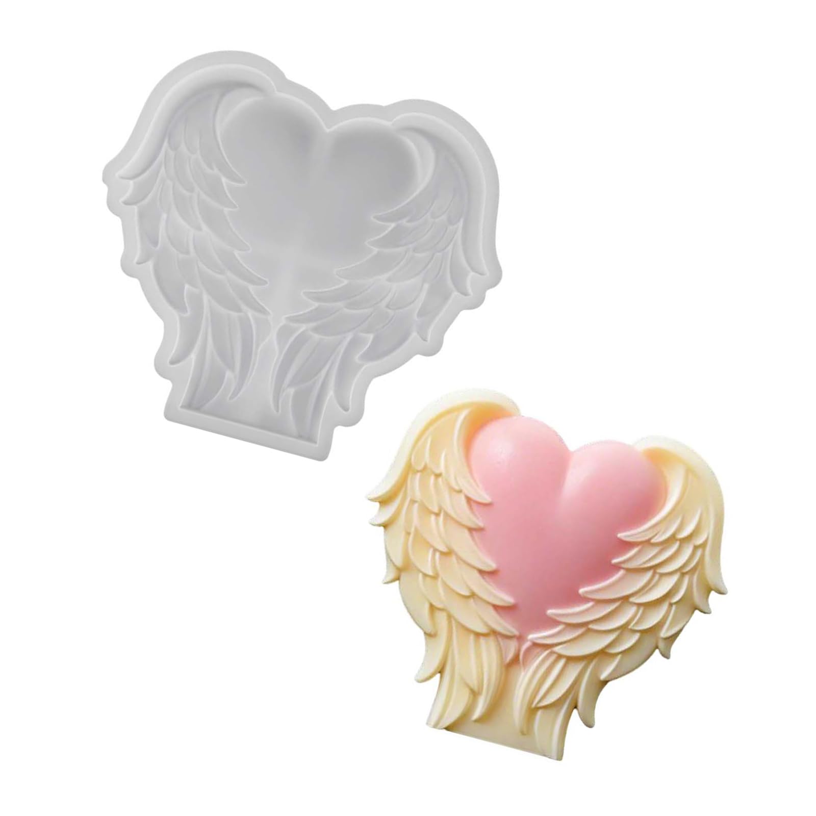 Alksubbm Wing Silicone Molds Multipurpose Silicone for Soap Chocolate Baking and Resin Casting Elastomer Patron Ailerons Cast