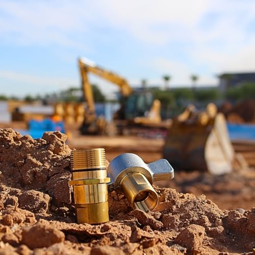 Image of Summit Hydraulics 1 inch NPT Wet-Line Wing Nut Hydraulic Quick Disconnect Coupler /Coupling Set (Pack of 2)