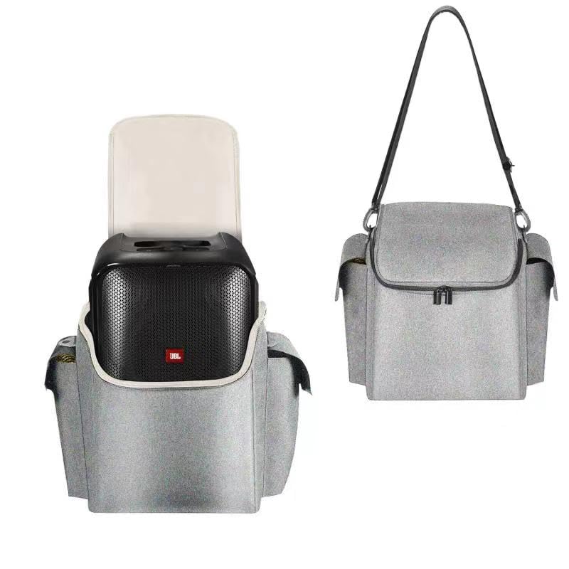 Seracle Carrying Case Portable Tote Bag Travelling Case for JBL Partybox Encore Essential Portable Party Speaker (Gray)