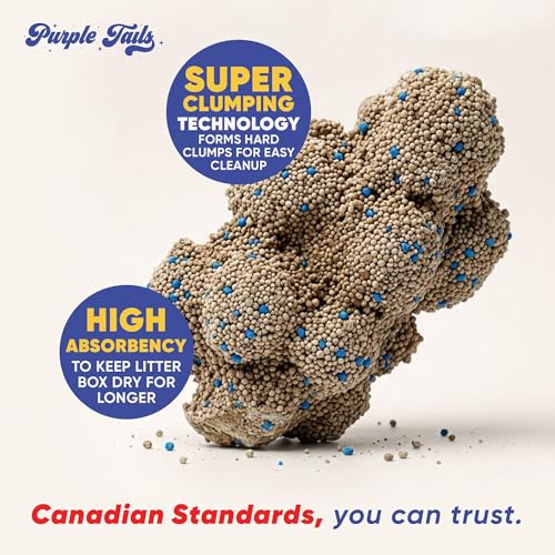 Image of Canada Cat Litter - Natural Bentonite Cat Litter with Activated Carbon-Odour Control and Highly Absorbent Litter for Cat (Pack of 1, Unscented)