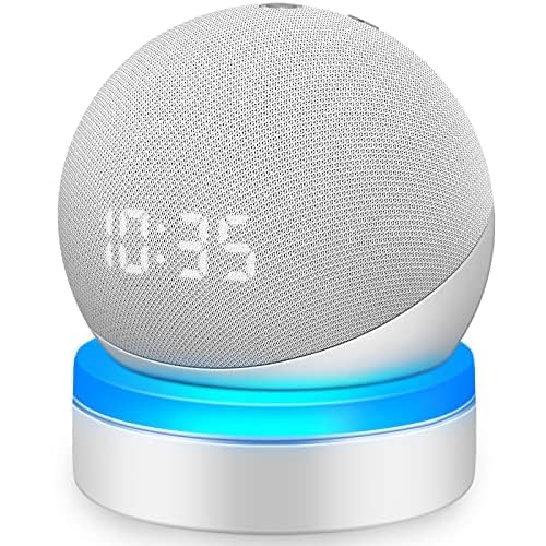 Design speciale: base e montaggio a parete doppio uso due in uno appositamente progettato per Alexa Echo Dot 4 generazione. Installate i vostri altoparlanti sulla parete e sul tavolo e godetevi ovunque nella stanza.