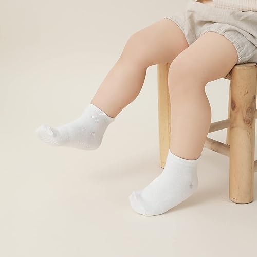 Miniatura 5 de Calcetines antideslizantes para bebé, paquete de 1012 para niños pequeños, niñas, niños, calcetines de algodón para bebés