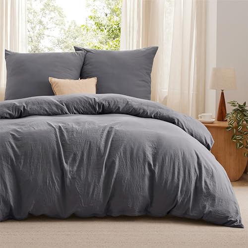 BEDSURE Bettwäsche 200x220 3teilig Bettbezug - Weich Baumwollähnlich...