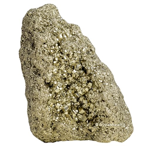 Image of Pyrite Stone Original Cluster Samples - High Energy Natural Iron Pyrite Stone Gold Rock Reiki Crystal Used for Increased Willpower and Manifestation (10 to 15 KG Pyrite)