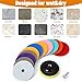 50-8000 Grit Pads, 11 PCS Wet/Dry Granite Polish Kit for Drill Grinder Rock Polisher Granite Marble Stone Concrete Tile Tools