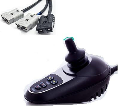 Electric Wheelchair Joystick Controller, 24V DC LED Command Joystick Controller 6 Keys for Electric Wheelchair Waterproof, Electric Wheelchair Controller AccessoryMotor Plug No. 4