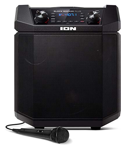 ION Block Rocker Plus - 100W Bluetooth Outdoor Speaker with Rechargeable Battery, Karaoke Microphone, Radio, Wheels, Telescopic Handle & USB Charging by ION - Image 5