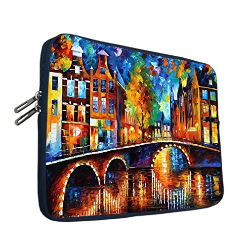 Image of TheSkinMantra Chain Laptop Sleeve Bag Compatible with Laptop /Macbooks /Chrombook /Notebook /Zbook (14.1 Inch (Chain), Venice It is)