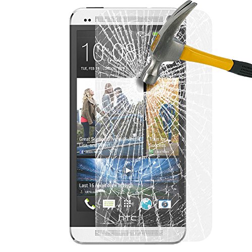 HTC One M7 Screen Protector, Nicelin(TM) Ultra Slim Premium Ballistic Nano 0.3mm Tempered Glass Screen Protector Anti-Scratch Guard for HTC One M7 with Clean Cloth (NOT for HTC One M8)