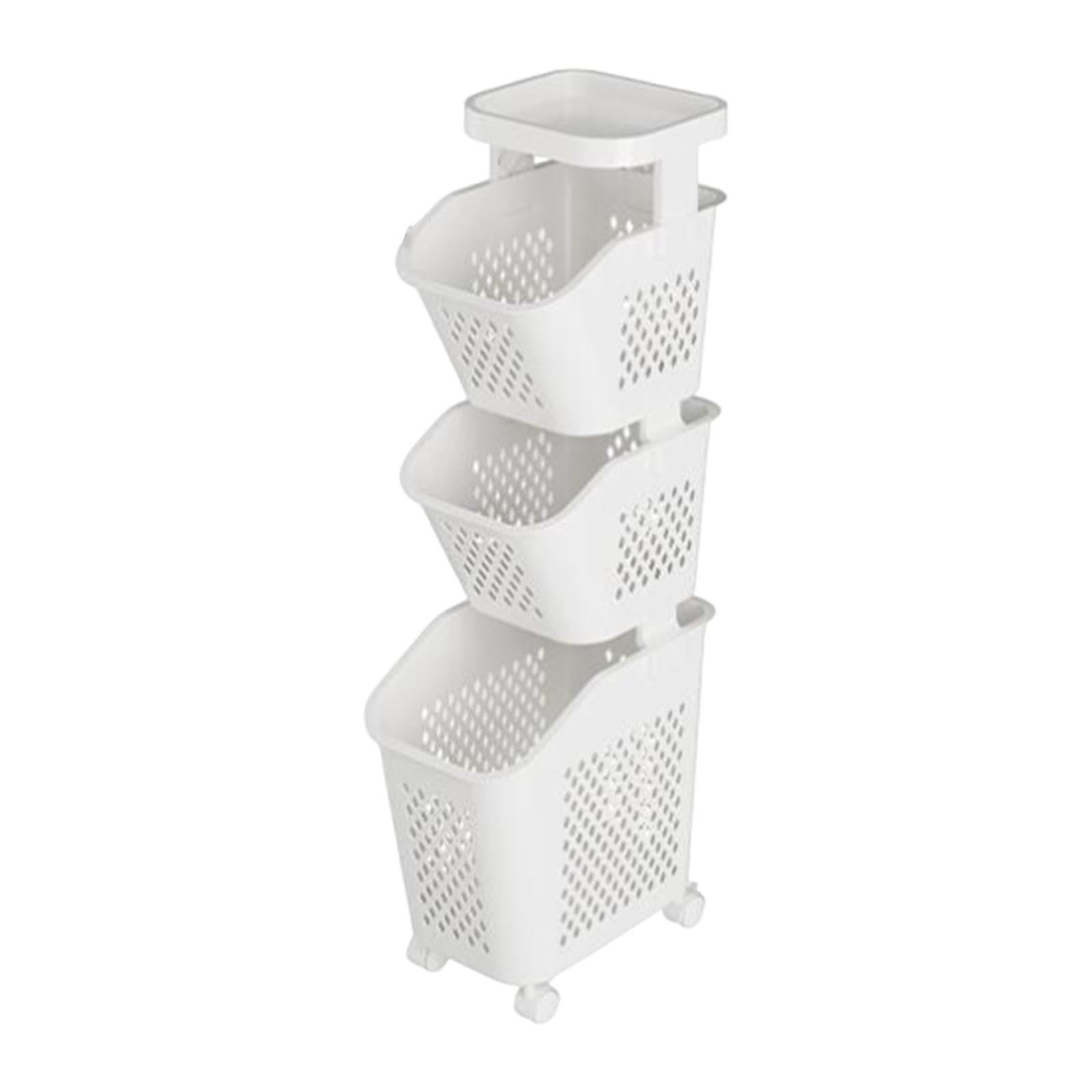 Corbeille rangement vêtements sales 3 niveaux pour buanderie