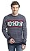 Men's Christmas Reindeer Snowman Santa Snowflakes Sweater (Large, HoHoHo)