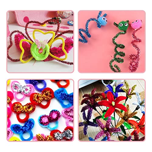 Rimobul Pipe Cleaners Craft Chenille Stems 100 Pcs Chenille Cleaners Kids Fuzzy Sticks For Diy Art Creative Crafts Decorations, 6 Mm X 12 Inch, Assorted Colors (Red) #TOP6