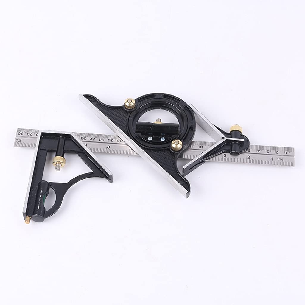 Multifunctional Combination Square 90 Degree Square Protractor 45 Degree Mobile Angle Ruler Woodworking Ruler