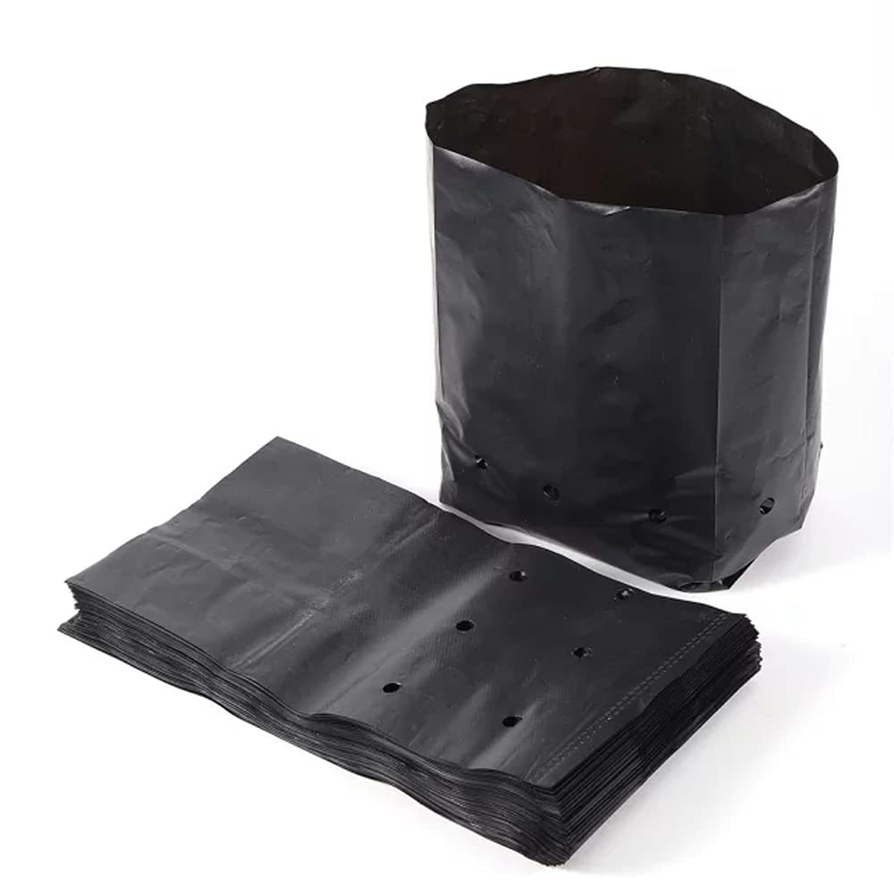 KrantiStore Black Nursery Bags 6 X 8 inch I 120 Pieces-456 Gram I UV Protected I with Drain Hole I Suitable for Terrace and Balcony Gardening, Kitchen Vegetable and Flowering Plants Garden (B09N2GJ5FK) Amazon Price History, Amazon Price Tracker