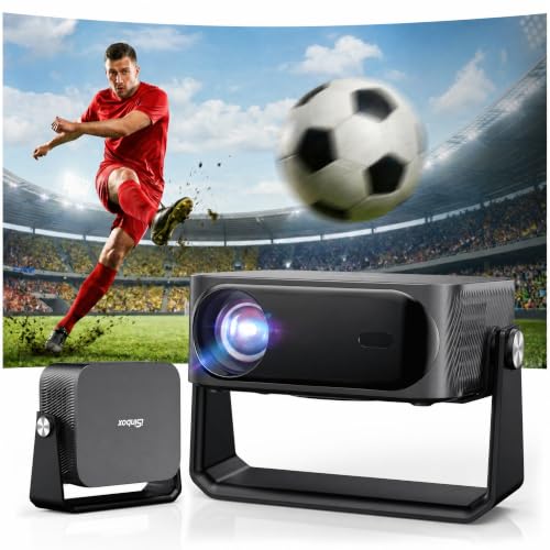 [2000 ANSI/Auto Focus & Keystone/Built-in APP] 4K Outdoor Projector with Wifi and Bluetooth, Smart...