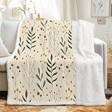 Matériau Premium & Ultra-Doux : Plaid Fleurs liberty réversible, une face en sherpa 460 GSM doux et moelleux, l’autre en flanelle chaude et confortable. Doux pour la peau, respirant et agréable, parfait comme plaid cocooning pour le canapé, le lit ou comme couverture polaire pour enfants et adultes.