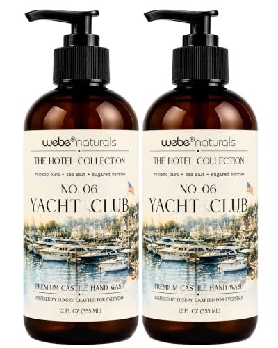 WEBE Naturals Yacht Club Luxury Hand Soap, Sea Salt & Sugared Berries, 2PK image 2