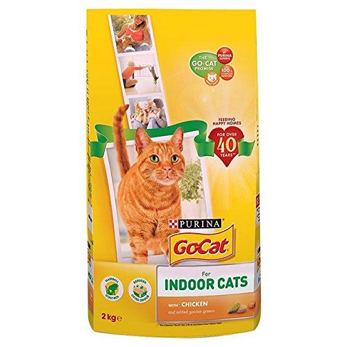 Go-Cat - Conjunto completo de 4 gatos de interior para adultos con pollo y verduras (2 kg)