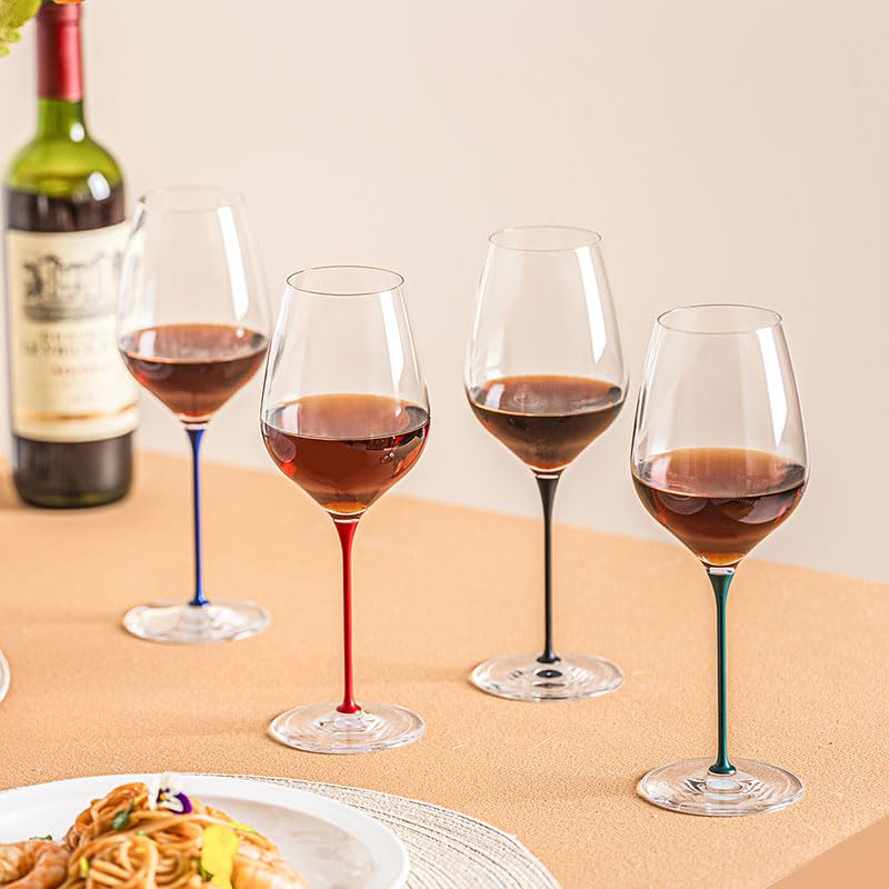 Verres à vin robustes CHEER MODA LAVA QUARTET anti basculement