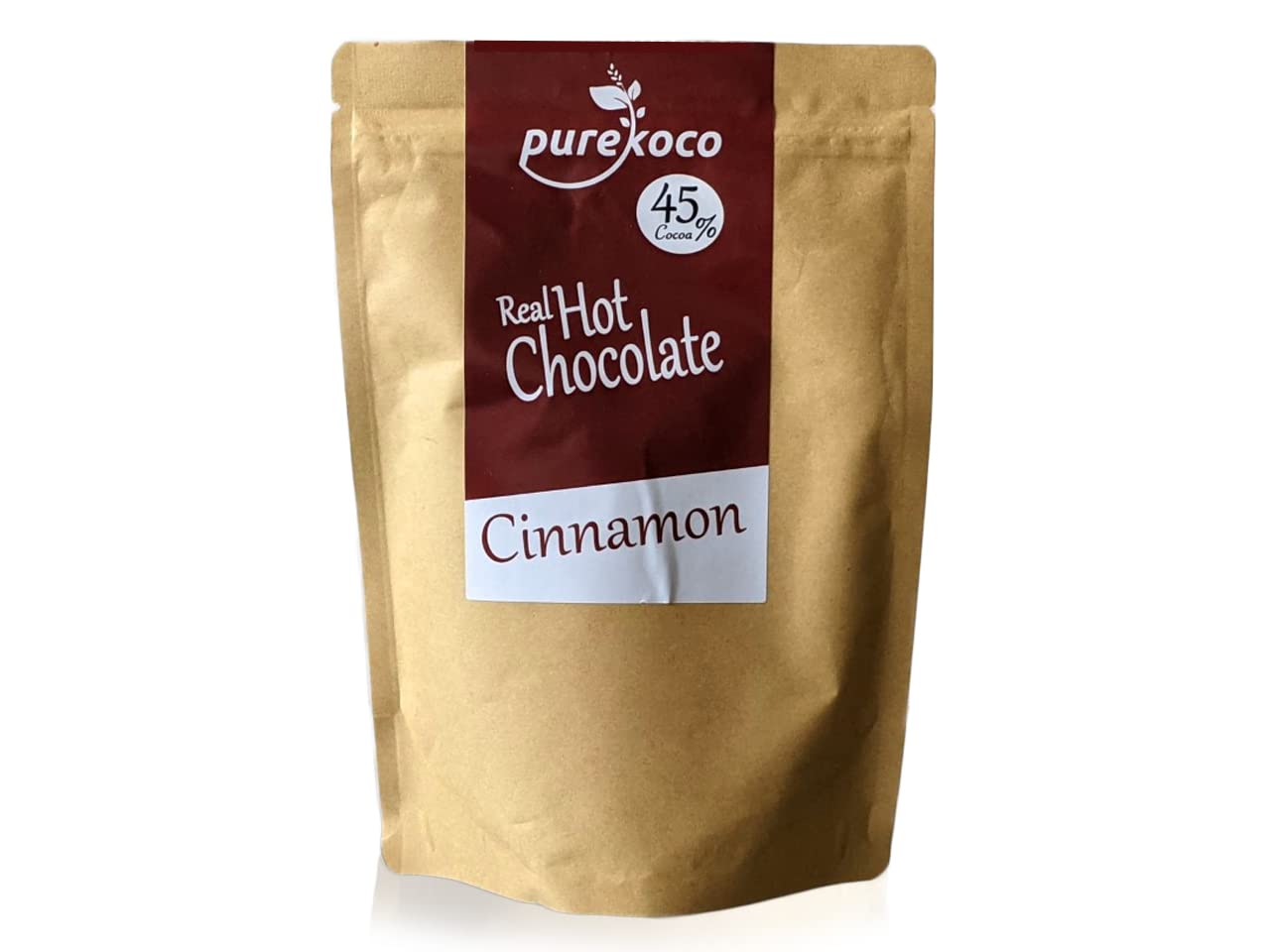 Cinnamon Hot Chocolate Drinking Chocolate Made from Real Chocolate Flakes | 250g Reselable Pouch