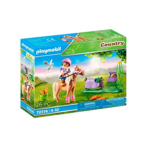 Playmobil 70514 Cavalière et Poney islandais- Country- Le Poney Club- Poney à Collectionner équitation
